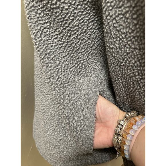 EVERLANE Women's The Renew Fleece Half-Zip Oversized Sweater Pullover - Size XS - Picture 7 of 11